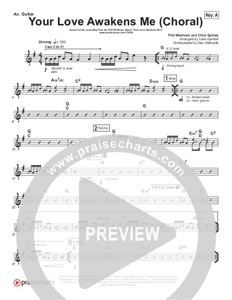Your Love Awakens Me Acoustic Chords .